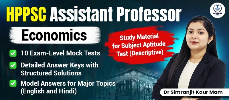 HPPSC Assistant Professor Economics SAT Study Material 2026
