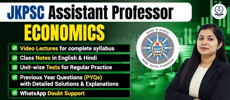 JKPSC Assistant Professor Economics 2026: Notification, Salary
