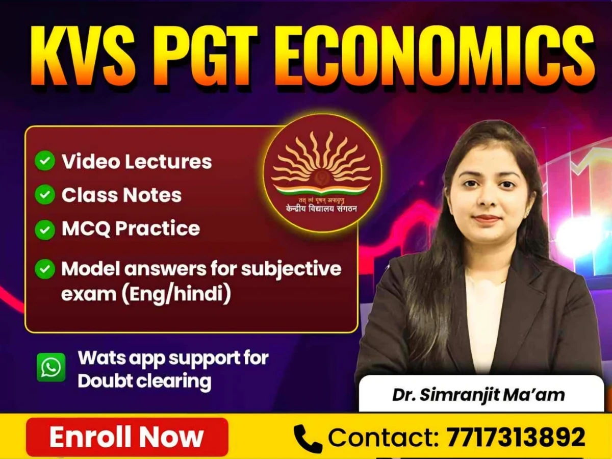 KVS PGT Economics Complete Course 2026 | Syllabus, Eligibility & Dates